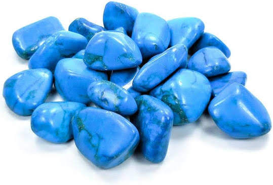 Howlite: Blue Turquoise (tumbled)